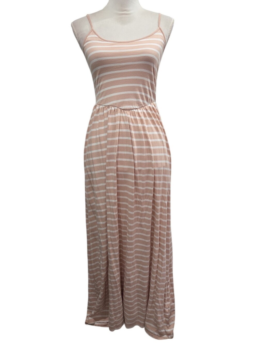 Lauren Conrad Striped Spaghetti Strap Maxi Dress in Blush Size XS